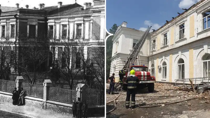 Ракетний удар по історичній гімназії у Кропивницькому: будівля, де навчався Винниченко, постраждала у день його народження